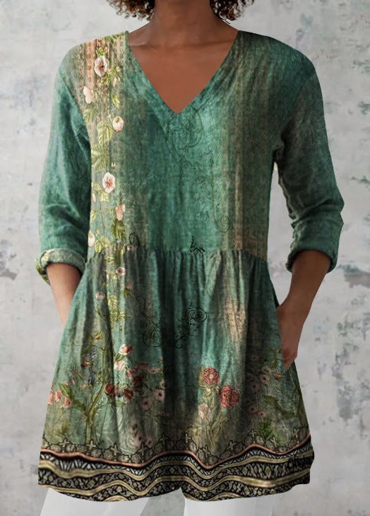 Round-neck short-sleeved women&