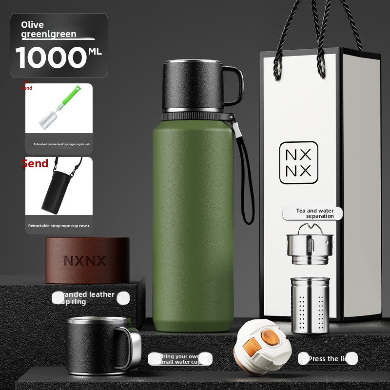 Stainless Steel Thermos Cup with Handle