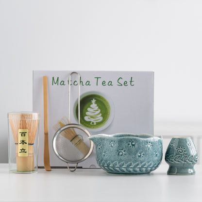 Sun and Wheat Ear Matcha Bowl