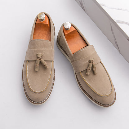Mens Suede Slip-On Loafers