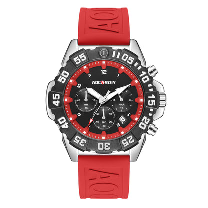 Mens Digital Analog Sport Watch with Silicone Band