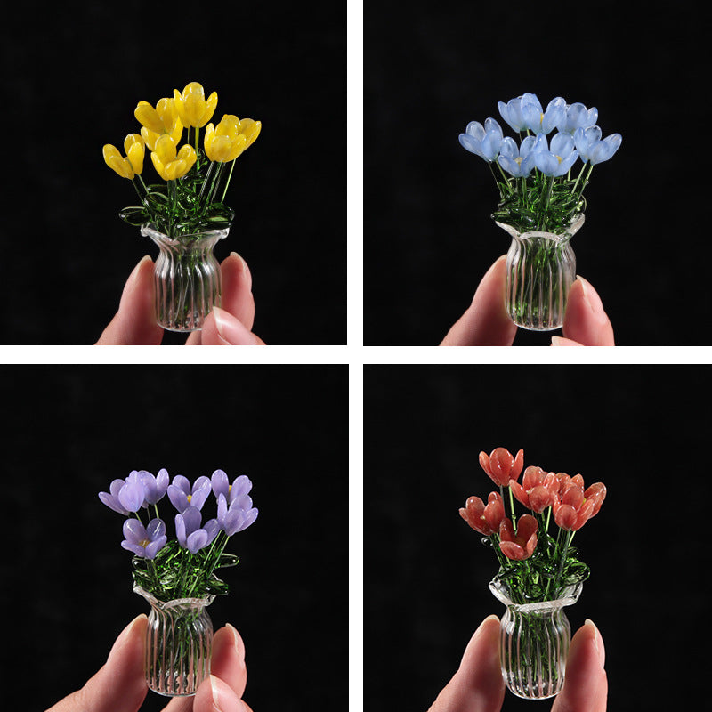 Handmade Glass Simulation Flower Decoration