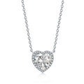 S925 Silver Clover Heart Pendant Necklace