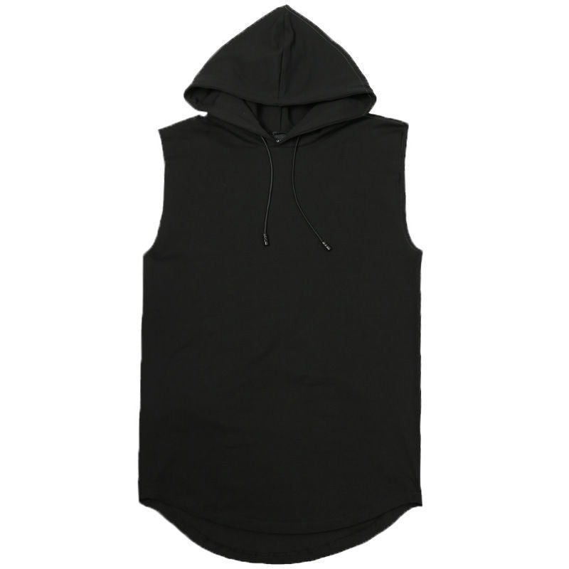 Mens Sleeveless Hooded Sweatshirt
