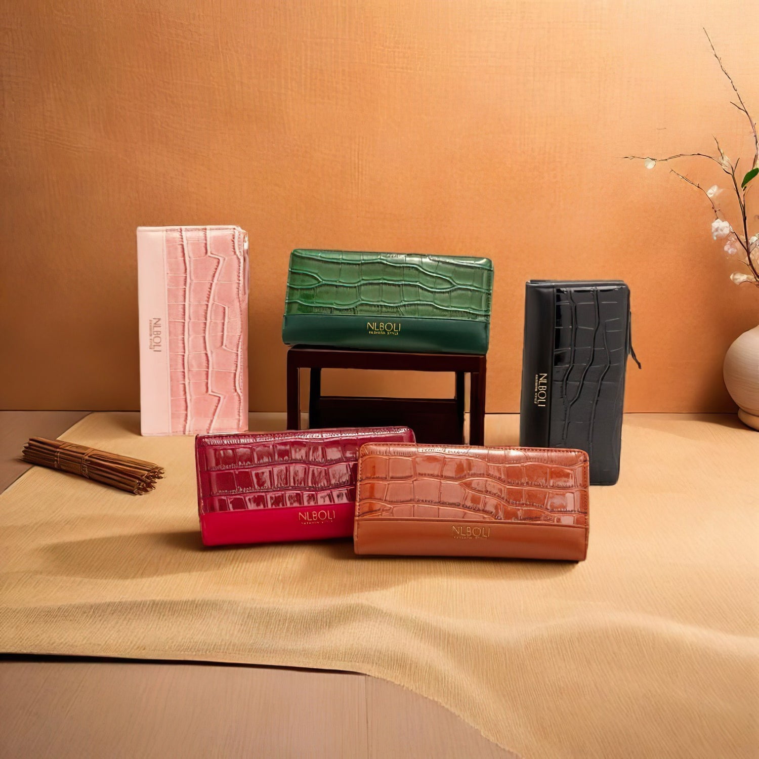 Light-luxury stone-textured coin purse