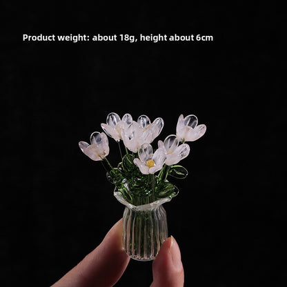 Handmade Glass Simulation Flower Decoration