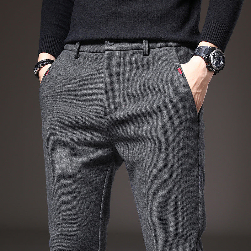 Mens Brushed Fleece Casual Pants