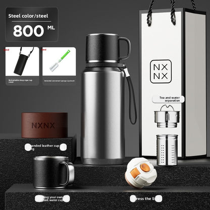 Stainless Steel Thermos Cup with Handle