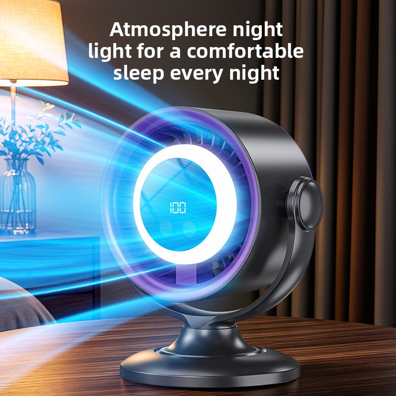 Multifunctional USB Desk Fan with Night Light