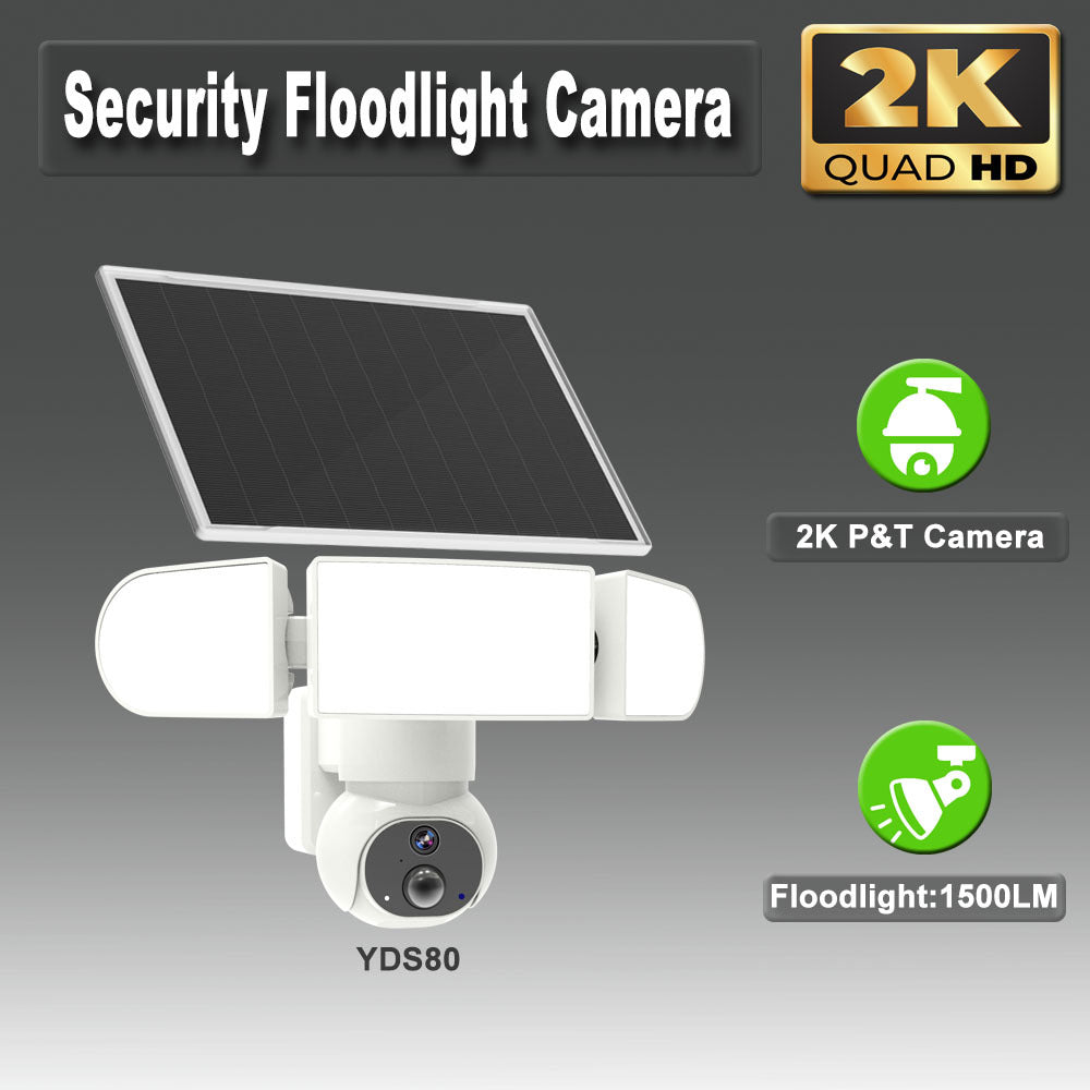 Wireless Solar Floodlight Security Camera