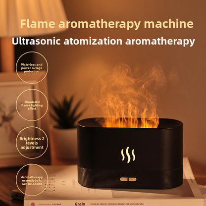 Simulated Flame Aroma Diffuser with Humidifier Function