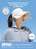 Adjustable Wide Brim Sun Hat with Mesh Top