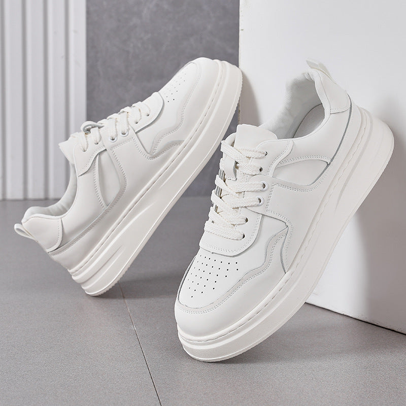 Genuine Leather Casual Sneakers