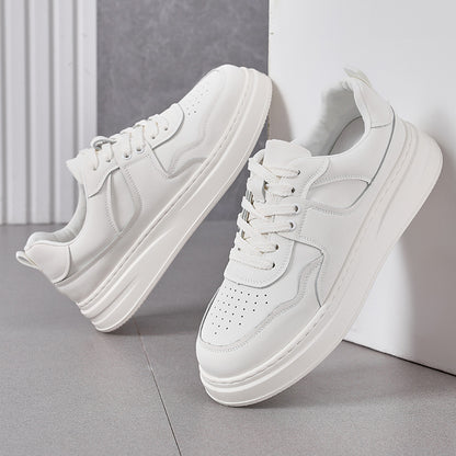 Genuine Leather Casual Sneakers