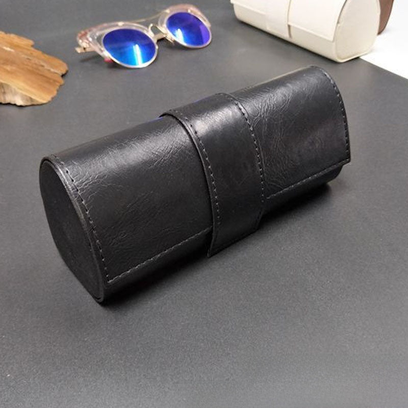 Large Vintage Leather Handmade Glasses Box