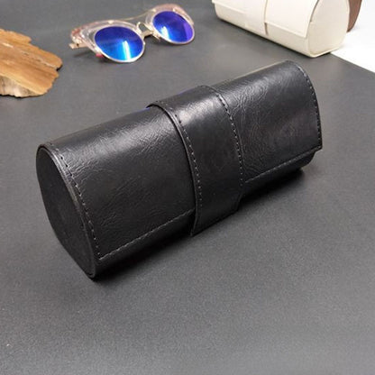 Large Vintage Leather Handmade Glasses Box