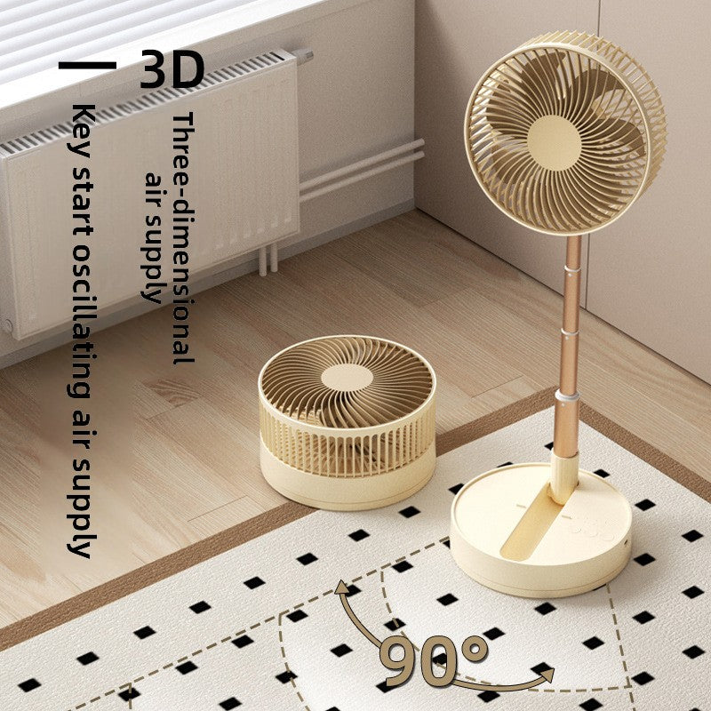 Portable Telescopic USB Rechargeable Desk Fan