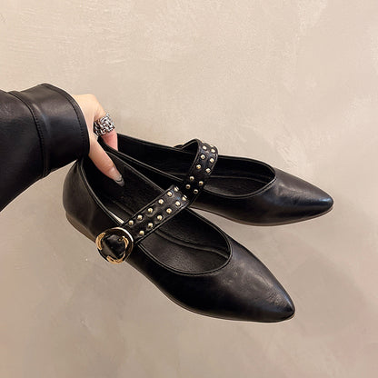 Womens Mary Jane Flat Shoes