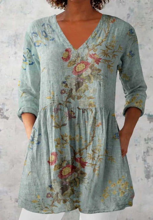 Round-neck short-sleeved women&