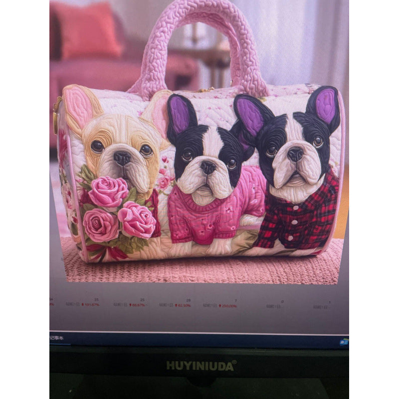 New Short-Distance Portable 3D Digital Printing Travel Bag Sports Bag
