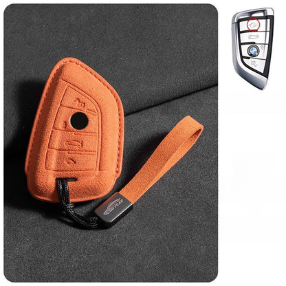 Suede Key Cover with Strap