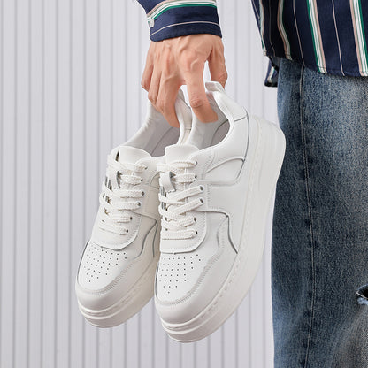 Genuine Leather Casual Sneakers