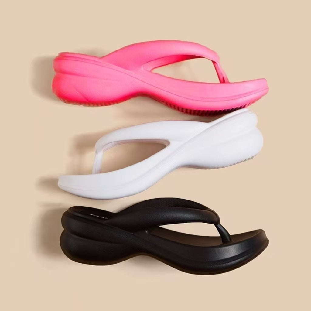 High Heel Flip Flops Thong Sandals