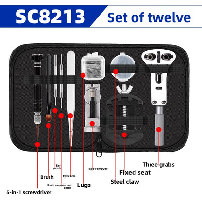 Professional Watch Repair Tool Set with Waterproof Paste
