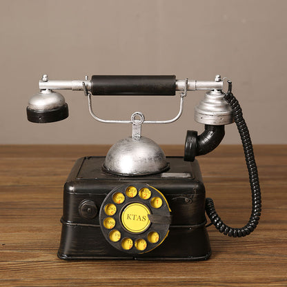 Vintage wrought iron telephone ornaments