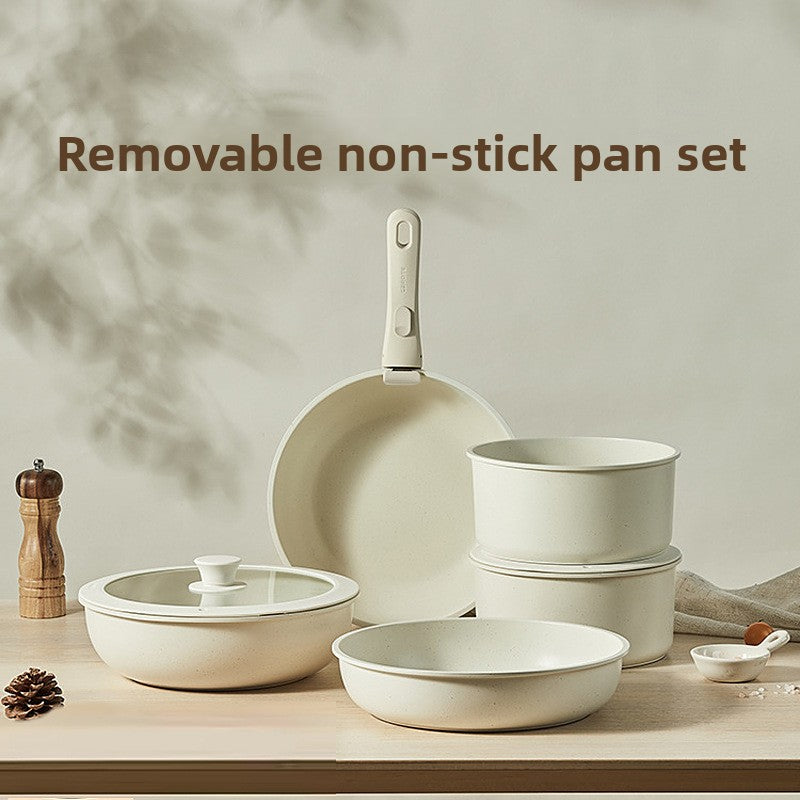 Detachable Ceramic Non-Stick Cookware Set