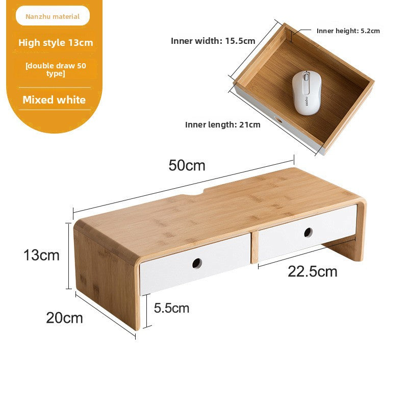 Bamboo Computer Monitor Riser