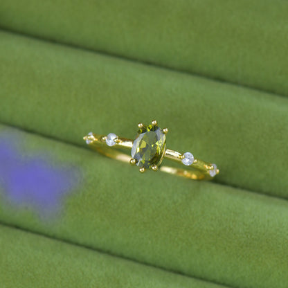 French Style Zircon Butterfly Open Ring