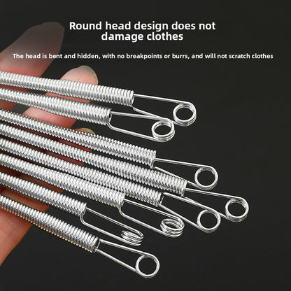 Foldable Threading Tool for Elastic and Lace