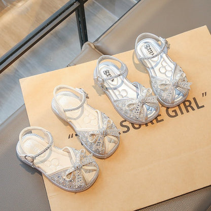 Girls Bowknot Soft Sole Non-Slip Sandals