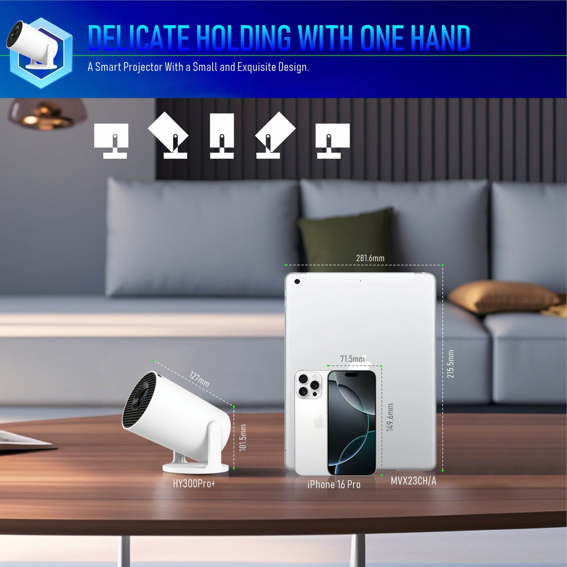 Portable 4K Home Projector