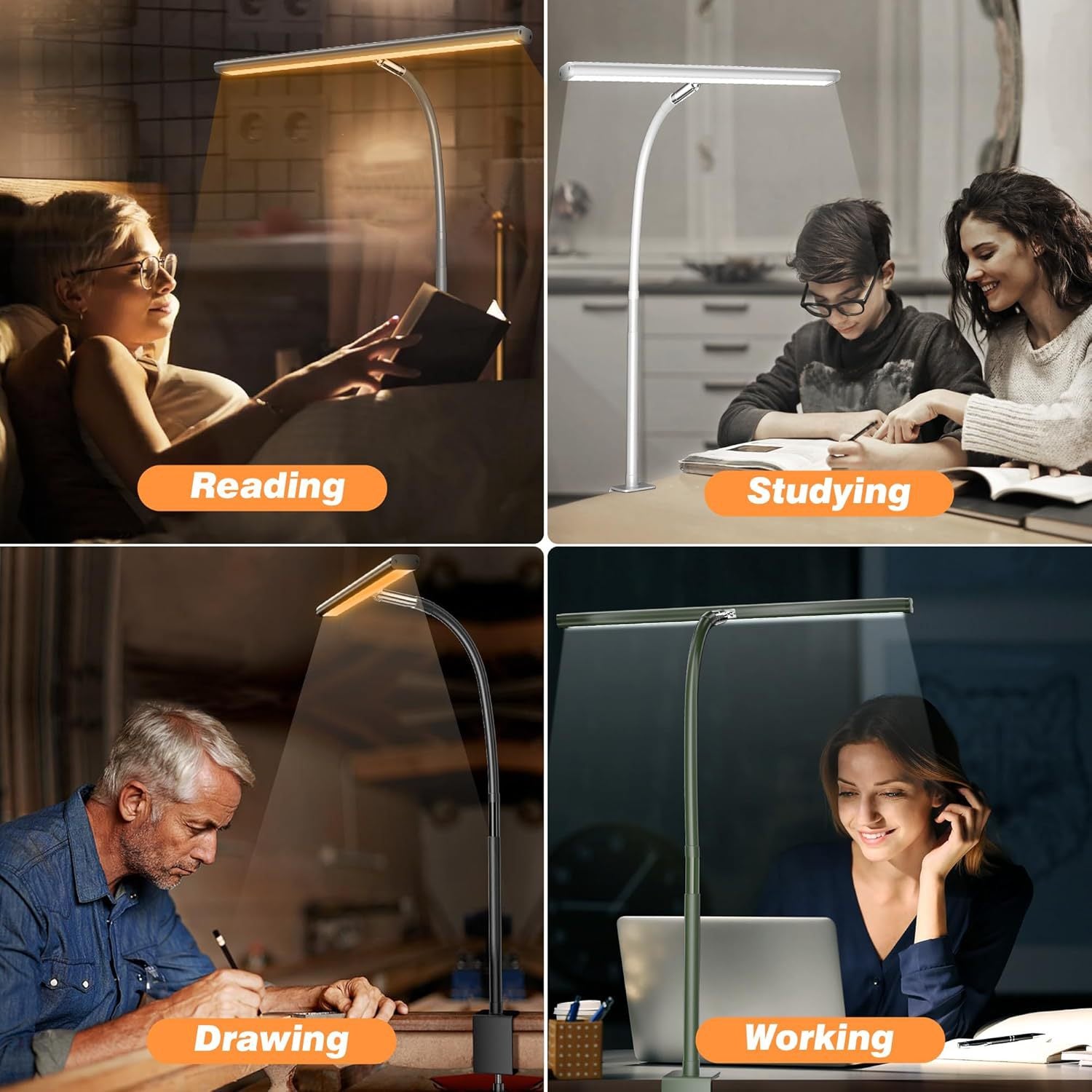 LED Full Spectrum Eye Protection Desk Lamp