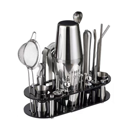 Professional 23-Piece Stainless Steel Bartending Tool Set