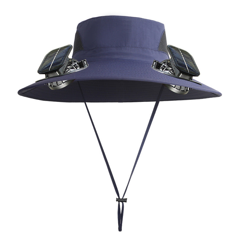 Sun Protection Visor Solar Fan