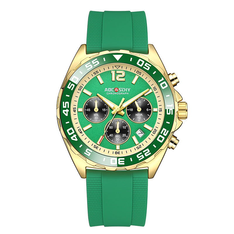Mens Sports Quartz Watch with Luminous Display