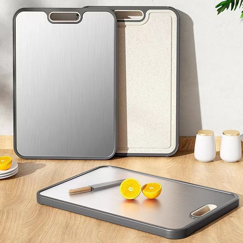Stainless Steel Double-Sided Cutting Board