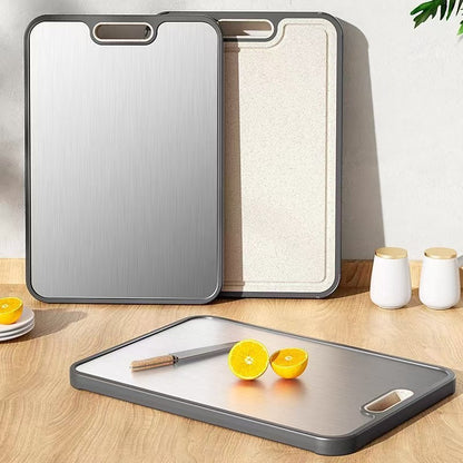 Stainless Steel Double-Sided Cutting Board