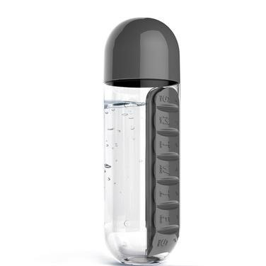 Two-in-One Pill Organizer Water Bottle