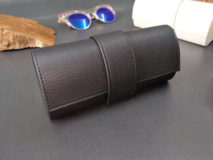 Large Vintage Leather Handmade Glasses Box