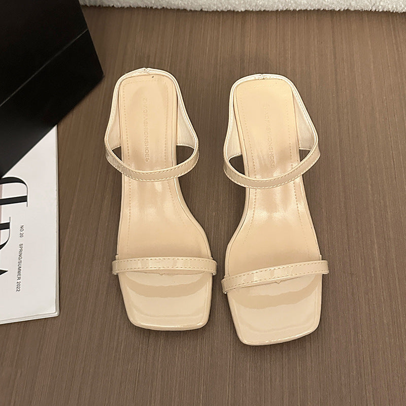 Womens Knit Stiletto Sandals