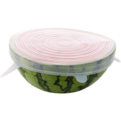 Silicone food storage lid