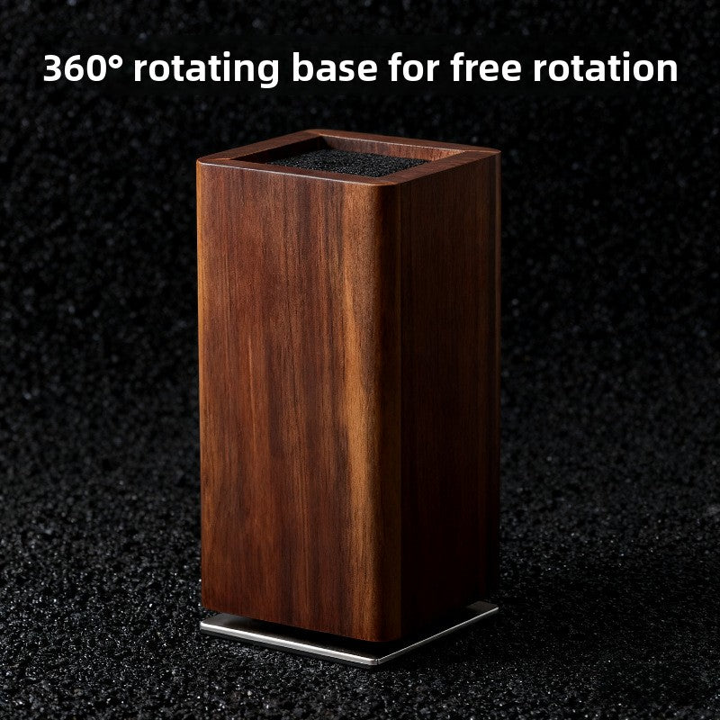 Multifunctional Rotating Wood Knife Holder