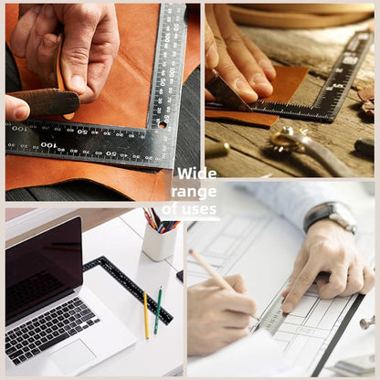 black steel ruler multifunctional combined angle ruler