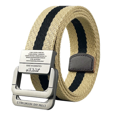 Mens Casual Canvas Belt with Adjustable Buckle