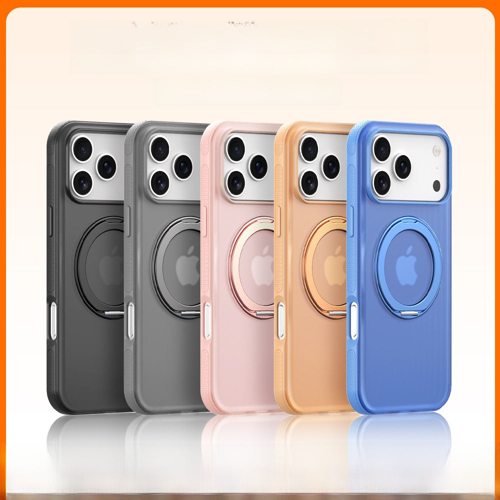 Rotating pivot shell phone case
