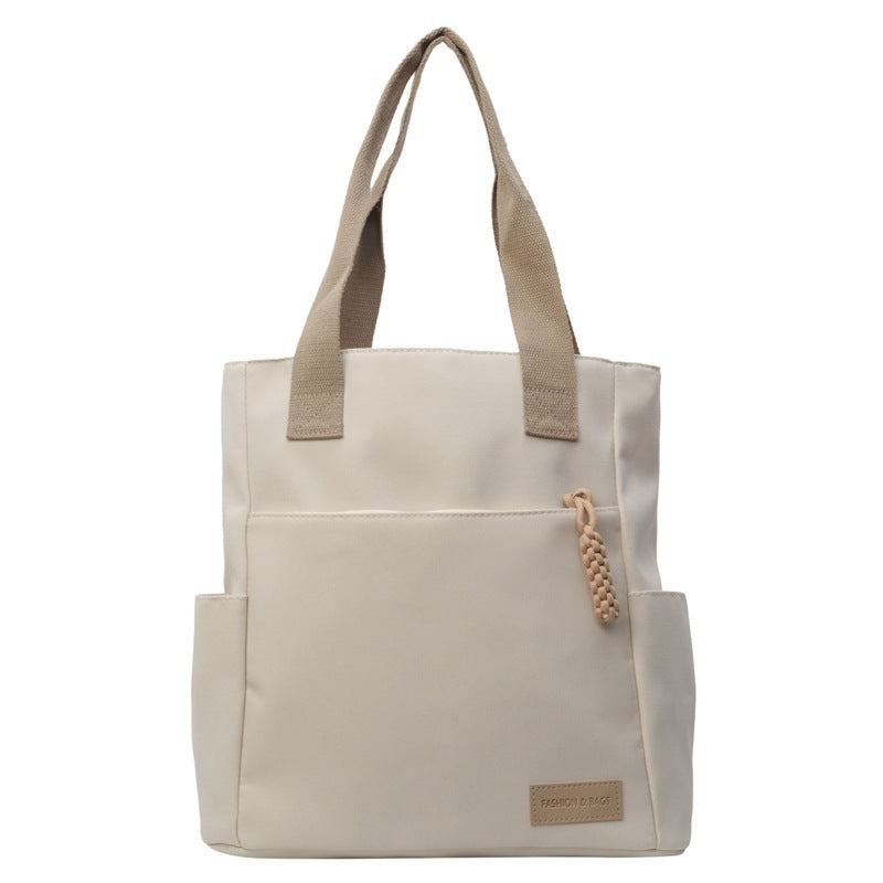 Large Capacity Canvas Tote Bag for College